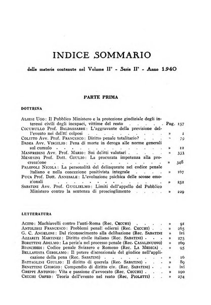 La Corte d'assise rassegna bimestrale di diritto penale di scienze criminali e di vita giudiziaria