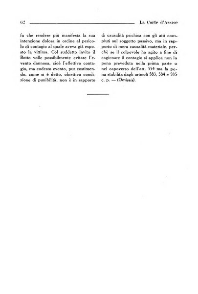 La Corte d'assise rassegna bimestrale di diritto penale di scienze criminali e di vita giudiziaria