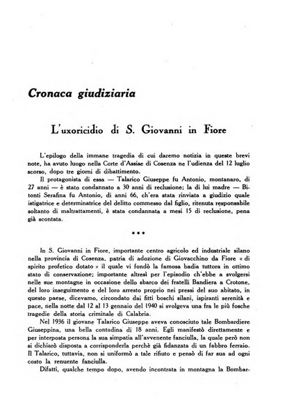 La Corte d'assise rassegna bimestrale di diritto penale di scienze criminali e di vita giudiziaria