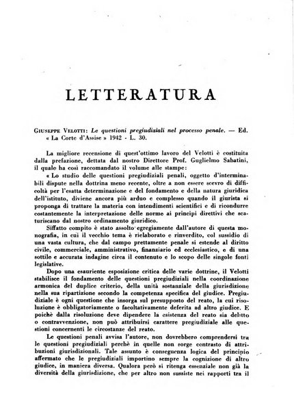 La Corte d'assise rassegna bimestrale di diritto penale di scienze criminali e di vita giudiziaria