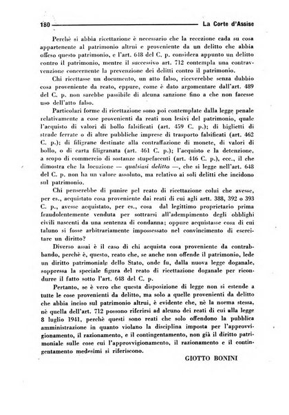 La Corte d'assise rassegna bimestrale di diritto penale di scienze criminali e di vita giudiziaria