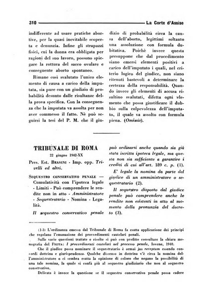 La Corte d'assise rassegna bimestrale di diritto penale di scienze criminali e di vita giudiziaria