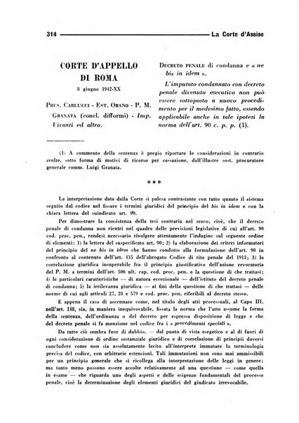 La Corte d'assise rassegna bimestrale di diritto penale di scienze criminali e di vita giudiziaria