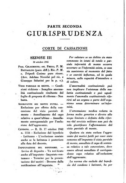 La Corte d'assise rassegna bimestrale di diritto penale di scienze criminali e di vita giudiziaria