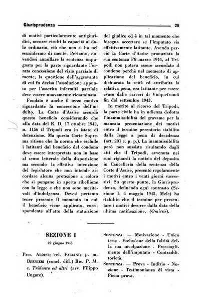 La Corte d'assise rassegna bimestrale di diritto penale di scienze criminali e di vita giudiziaria