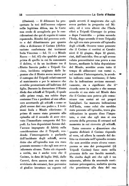 La Corte d'assise rassegna bimestrale di diritto penale di scienze criminali e di vita giudiziaria