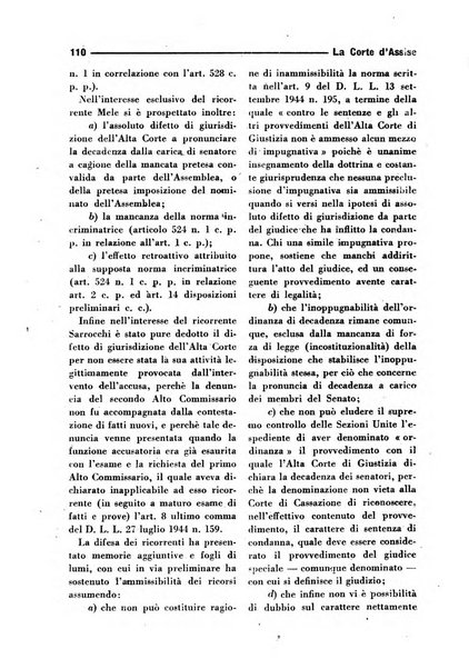 La Corte d'assise rassegna bimestrale di diritto penale di scienze criminali e di vita giudiziaria