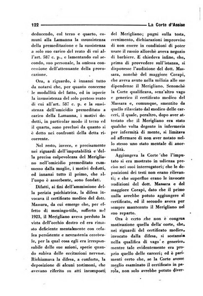 La Corte d'assise rassegna bimestrale di diritto penale di scienze criminali e di vita giudiziaria