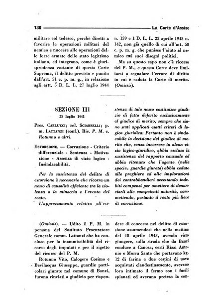 La Corte d'assise rassegna bimestrale di diritto penale di scienze criminali e di vita giudiziaria