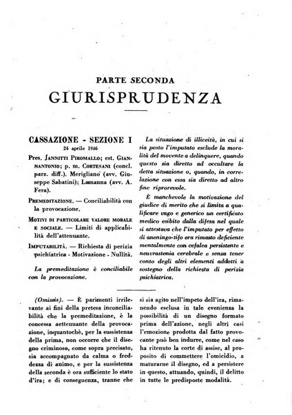 La Corte d'assise rassegna bimestrale di diritto penale di scienze criminali e di vita giudiziaria