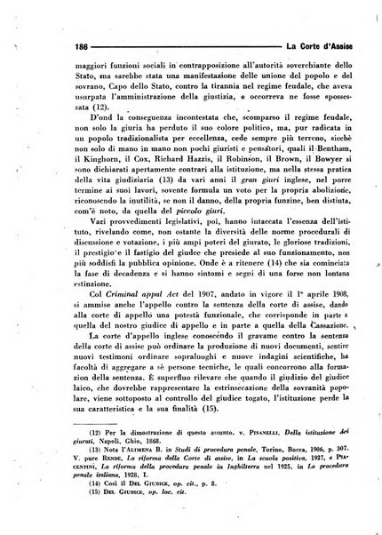 La Corte d'assise rassegna bimestrale di diritto penale di scienze criminali e di vita giudiziaria