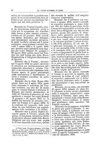 La Corte suprema di Roma raccolta periodica delle sentenze della Corte di cassazione di Roma