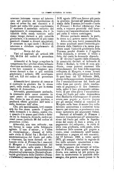 La Corte suprema di Roma raccolta periodica delle sentenze della Corte di cassazione di Roma