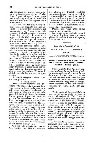 La Corte suprema di Roma raccolta periodica delle sentenze della Corte di cassazione di Roma