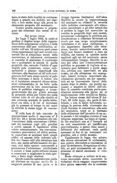 La Corte suprema di Roma raccolta periodica delle sentenze della Corte di cassazione di Roma