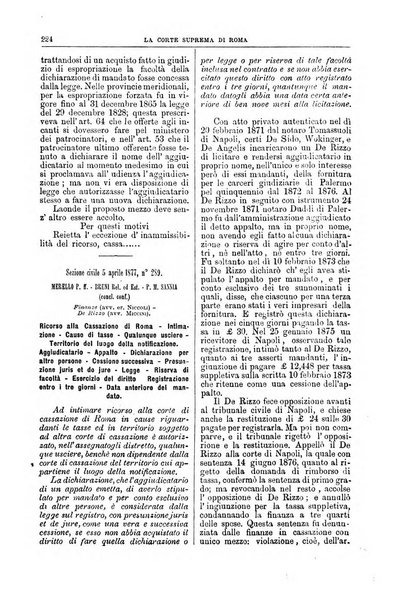 La Corte suprema di Roma raccolta periodica delle sentenze della Corte di cassazione di Roma