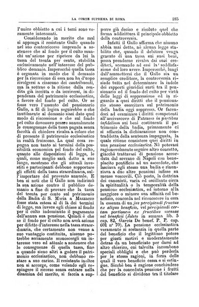 La Corte suprema di Roma raccolta periodica delle sentenze della Corte di cassazione di Roma