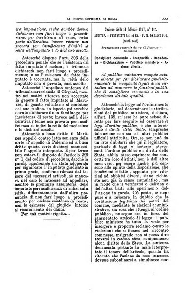 La Corte suprema di Roma raccolta periodica delle sentenze della Corte di cassazione di Roma