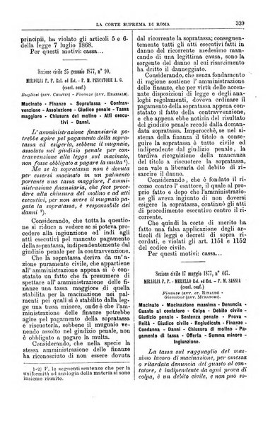 La Corte suprema di Roma raccolta periodica delle sentenze della Corte di cassazione di Roma