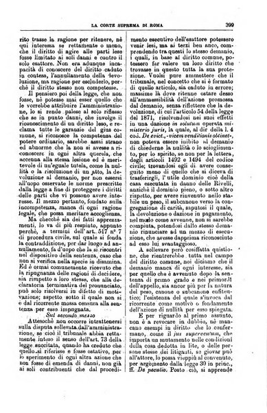 La Corte suprema di Roma raccolta periodica delle sentenze della Corte di cassazione di Roma