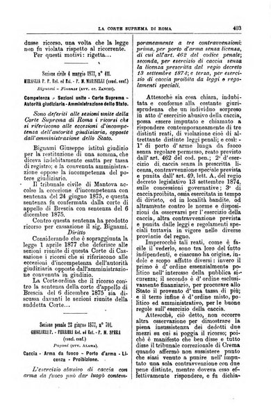 La Corte suprema di Roma raccolta periodica delle sentenze della Corte di cassazione di Roma