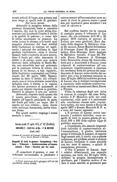 La Corte suprema di Roma raccolta periodica delle sentenze della Corte di cassazione di Roma