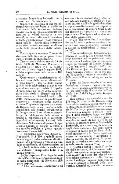 La Corte suprema di Roma raccolta periodica delle sentenze della Corte di cassazione di Roma