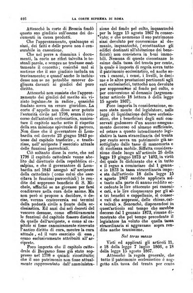 La Corte suprema di Roma raccolta periodica delle sentenze della Corte di cassazione di Roma