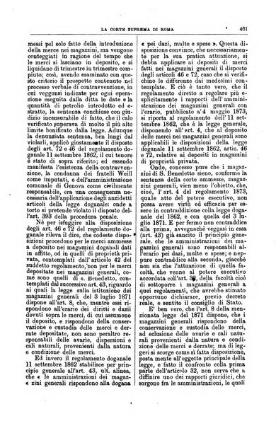 La Corte suprema di Roma raccolta periodica delle sentenze della Corte di cassazione di Roma