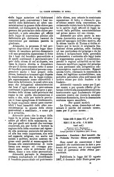 La Corte suprema di Roma raccolta periodica delle sentenze della Corte di cassazione di Roma