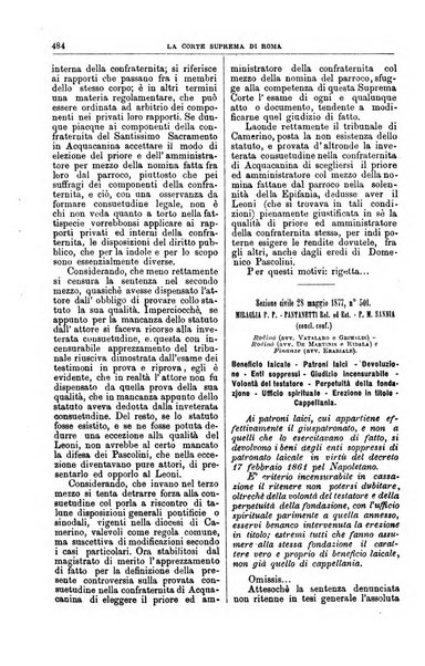 La Corte suprema di Roma raccolta periodica delle sentenze della Corte di cassazione di Roma