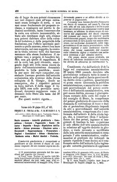 La Corte suprema di Roma raccolta periodica delle sentenze della Corte di cassazione di Roma