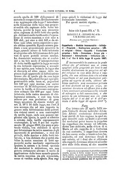 La Corte suprema di Roma raccolta periodica delle sentenze della Corte di cassazione di Roma