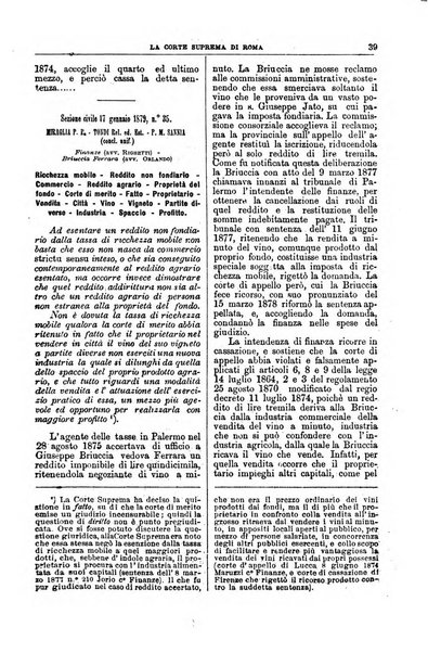 La Corte suprema di Roma raccolta periodica delle sentenze della Corte di cassazione di Roma