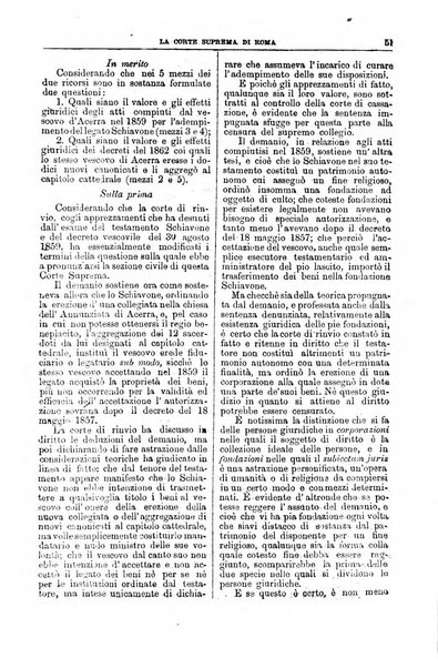 La Corte suprema di Roma raccolta periodica delle sentenze della Corte di cassazione di Roma