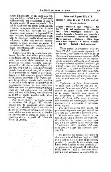 La Corte suprema di Roma raccolta periodica delle sentenze della Corte di cassazione di Roma