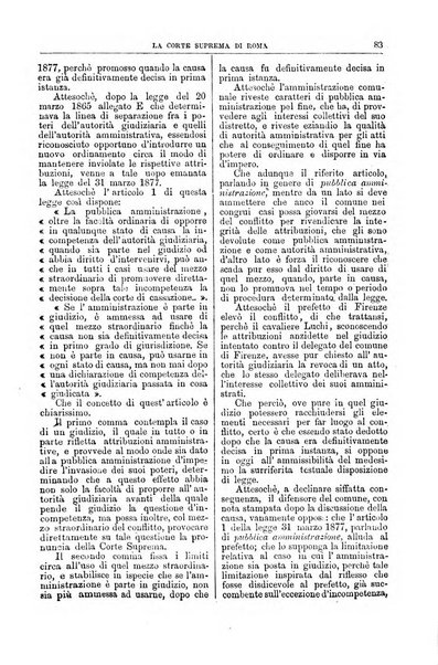 La Corte suprema di Roma raccolta periodica delle sentenze della Corte di cassazione di Roma