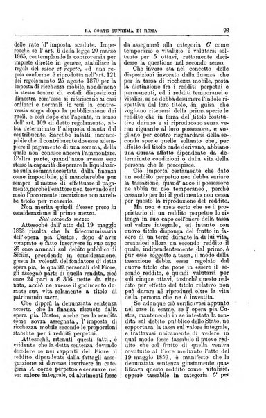 La Corte suprema di Roma raccolta periodica delle sentenze della Corte di cassazione di Roma