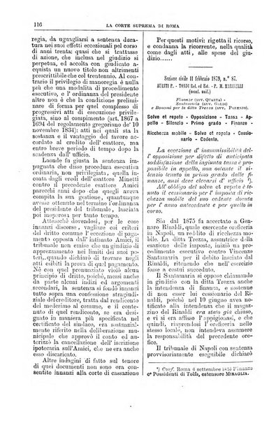 La Corte suprema di Roma raccolta periodica delle sentenze della Corte di cassazione di Roma