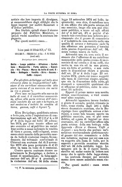 La Corte suprema di Roma raccolta periodica delle sentenze della Corte di cassazione di Roma