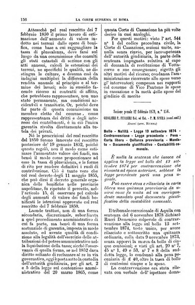 La Corte suprema di Roma raccolta periodica delle sentenze della Corte di cassazione di Roma