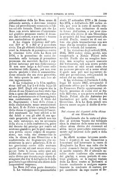 La Corte suprema di Roma raccolta periodica delle sentenze della Corte di cassazione di Roma