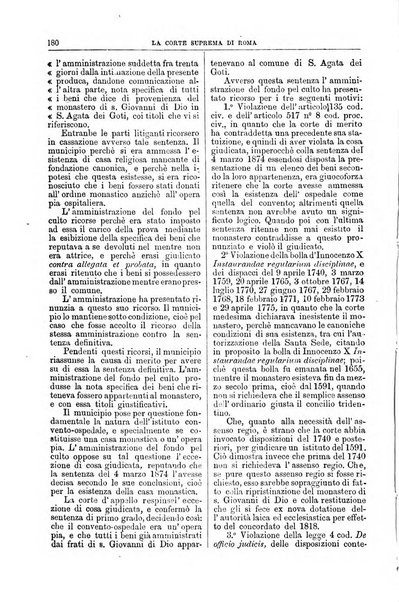 La Corte suprema di Roma raccolta periodica delle sentenze della Corte di cassazione di Roma