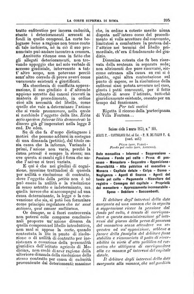 La Corte suprema di Roma raccolta periodica delle sentenze della Corte di cassazione di Roma