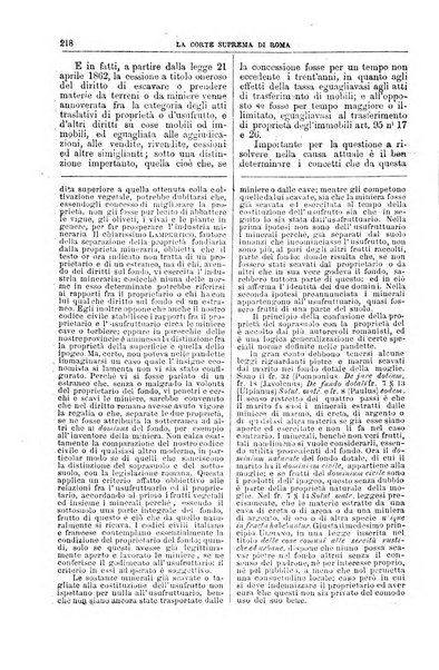 La Corte suprema di Roma raccolta periodica delle sentenze della Corte di cassazione di Roma