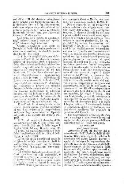 La Corte suprema di Roma raccolta periodica delle sentenze della Corte di cassazione di Roma