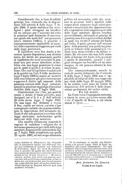 La Corte suprema di Roma raccolta periodica delle sentenze della Corte di cassazione di Roma