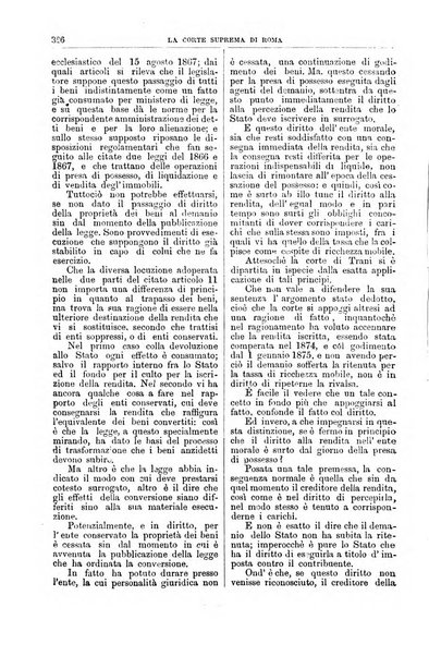 La Corte suprema di Roma raccolta periodica delle sentenze della Corte di cassazione di Roma