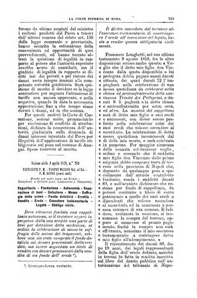 La Corte suprema di Roma raccolta periodica delle sentenze della Corte di cassazione di Roma