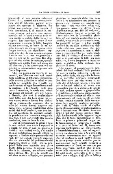 La Corte suprema di Roma raccolta periodica delle sentenze della Corte di cassazione di Roma